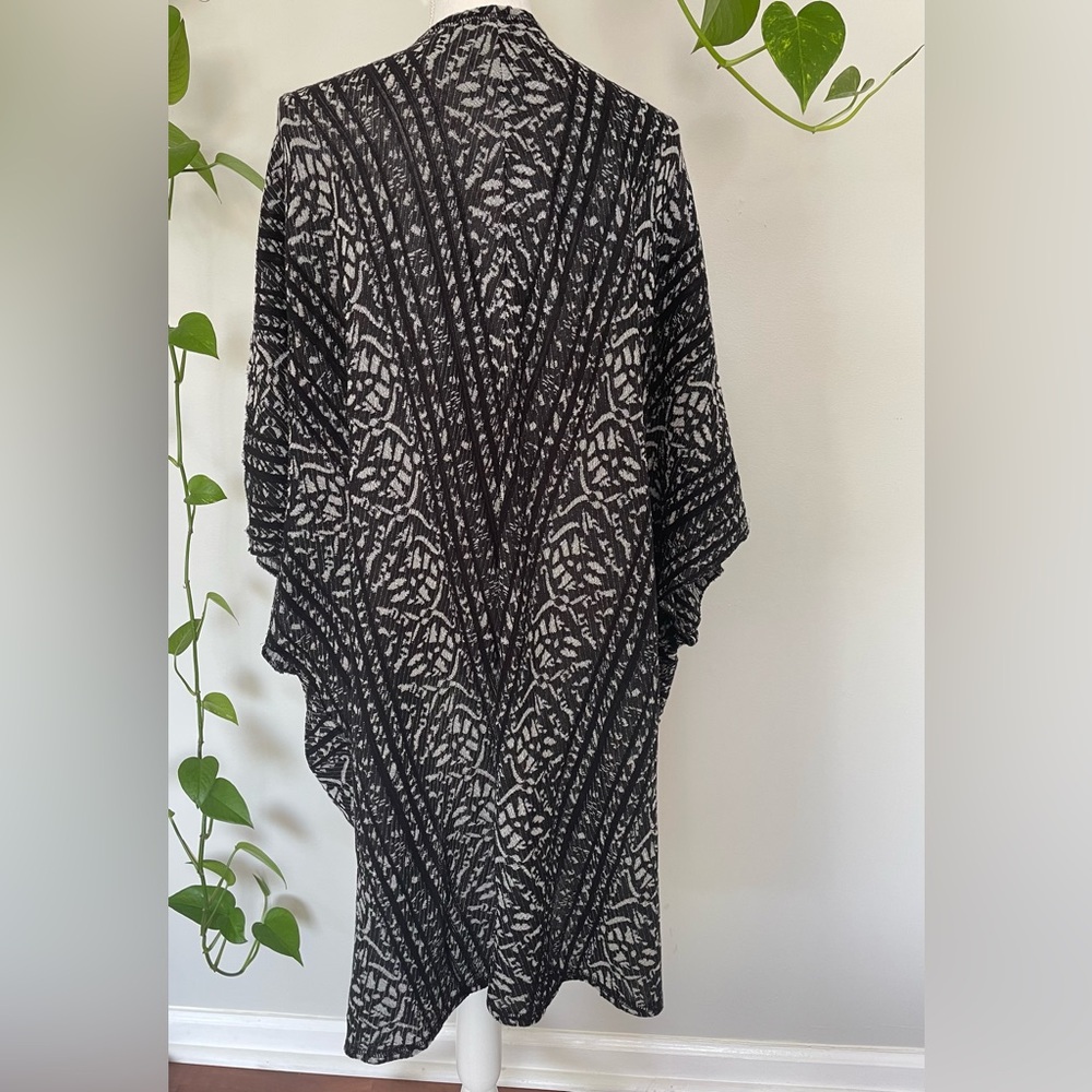 Free People Tribal Print Open Front Oversized Kimono